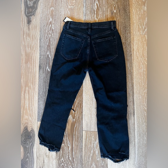 Abercrombie and fitch black ankle straight high rise jeans - Picture 5 of 5